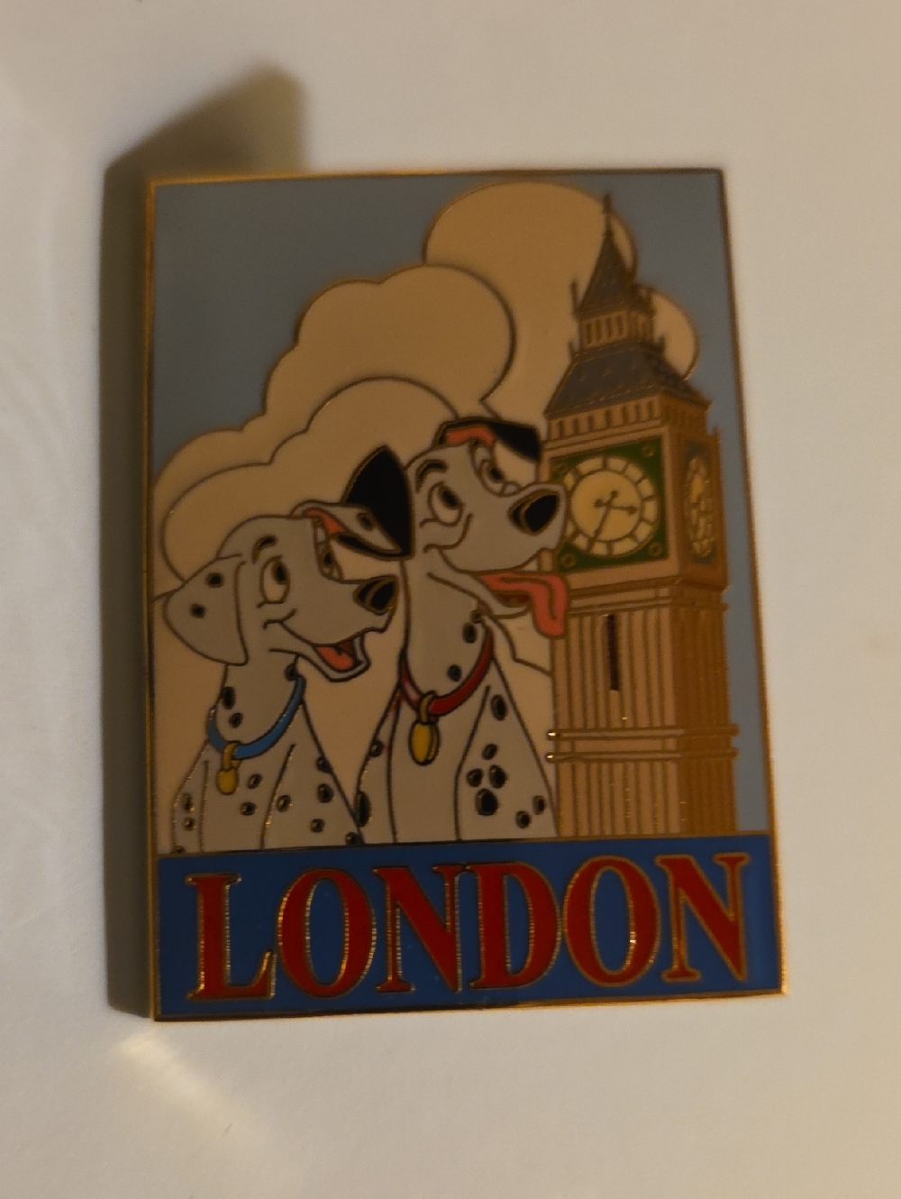 Travel Poster Pongo And Perdita London Disney Auctions Pin LE500 101 Dalmatians